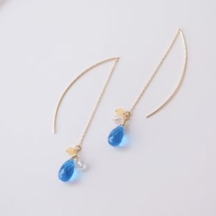 〖SuiSai/ピアス・イヤリング〗American~POP(Blue)