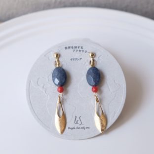 【ピアス／イヤリング】No.005 Title:九份の夜の灯り（Taiwan）