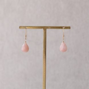 非公開: 【ピアス／イヤリング】Drop~Pink Opal~