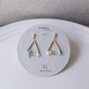 【ピアス／イヤリング】No.007 Title:トレビの泉（Italy）