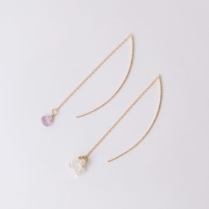 〖SuiSai/ピアス・イヤリング〗American~Sparkler(Amethyst)~