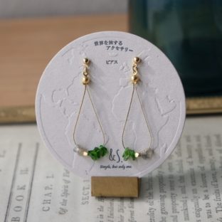 【ピアス／イヤリング】No.036　”Title:サパの棚田 (Vietnam)”