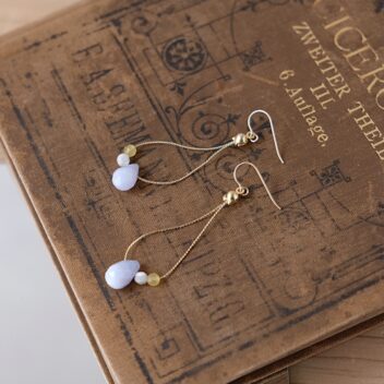 【ピアス／イヤリング】No.002 Title: アイスホテルの灯 （Sweden）