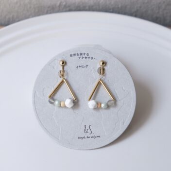 【ピアス／イヤリング】No.001 Title:Roman Baths の硬貨 (England)