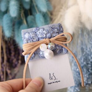 【ヘアアクセサリー】インド刺繍のヘアタイ(HT-NE006)