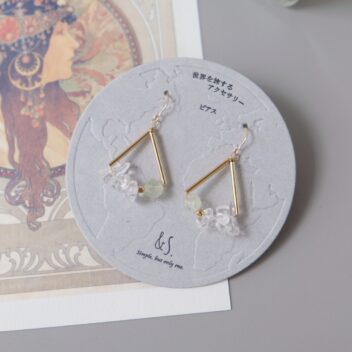 【ピアス／イヤリング】No.51　Title：朝霧の日月潭（Taiwan)