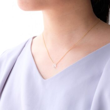 【14kgfネックレス】天然石のネックレス（ホワイトトパーズ）