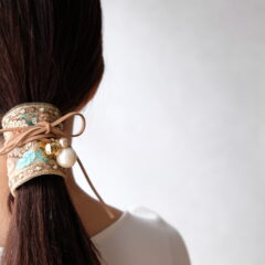 インド刺繍リボンのヘアタイ　アレンジ動画をupしました